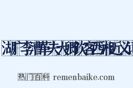 湖广李漕革夫大卿饮客西湘近义词是什么意思的图片